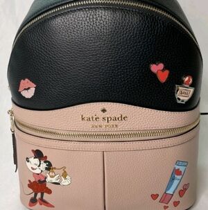 Kate Spade x Disney Minnie Mouse Medium Backpack Bag LIMITED EDITION Pale Vellum